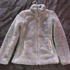 Patagonia Grey Sherpa Zip Up